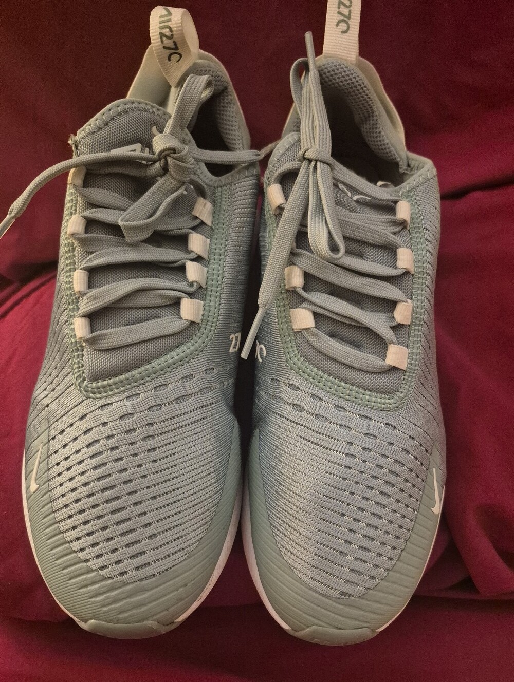 Nike Womans  Sneakers in Sage Green with White Accents